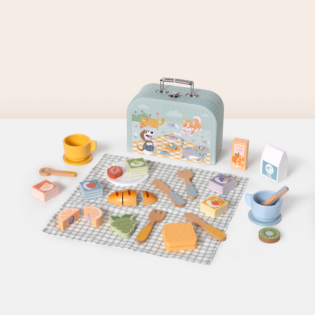 TOOKYTOY Picnic Basket Set---TP523