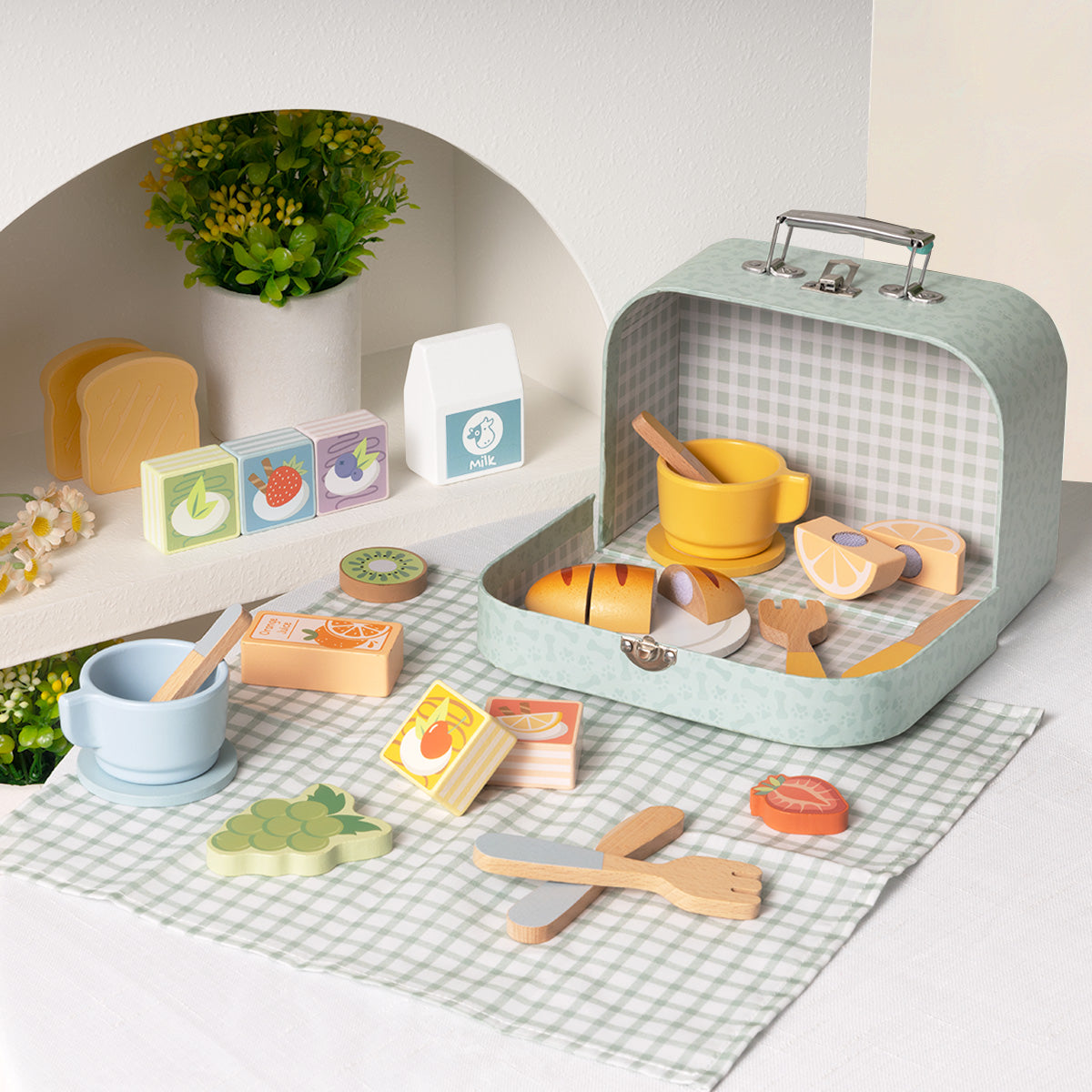 TOOKYTOY Picnic Basket Set---TP523