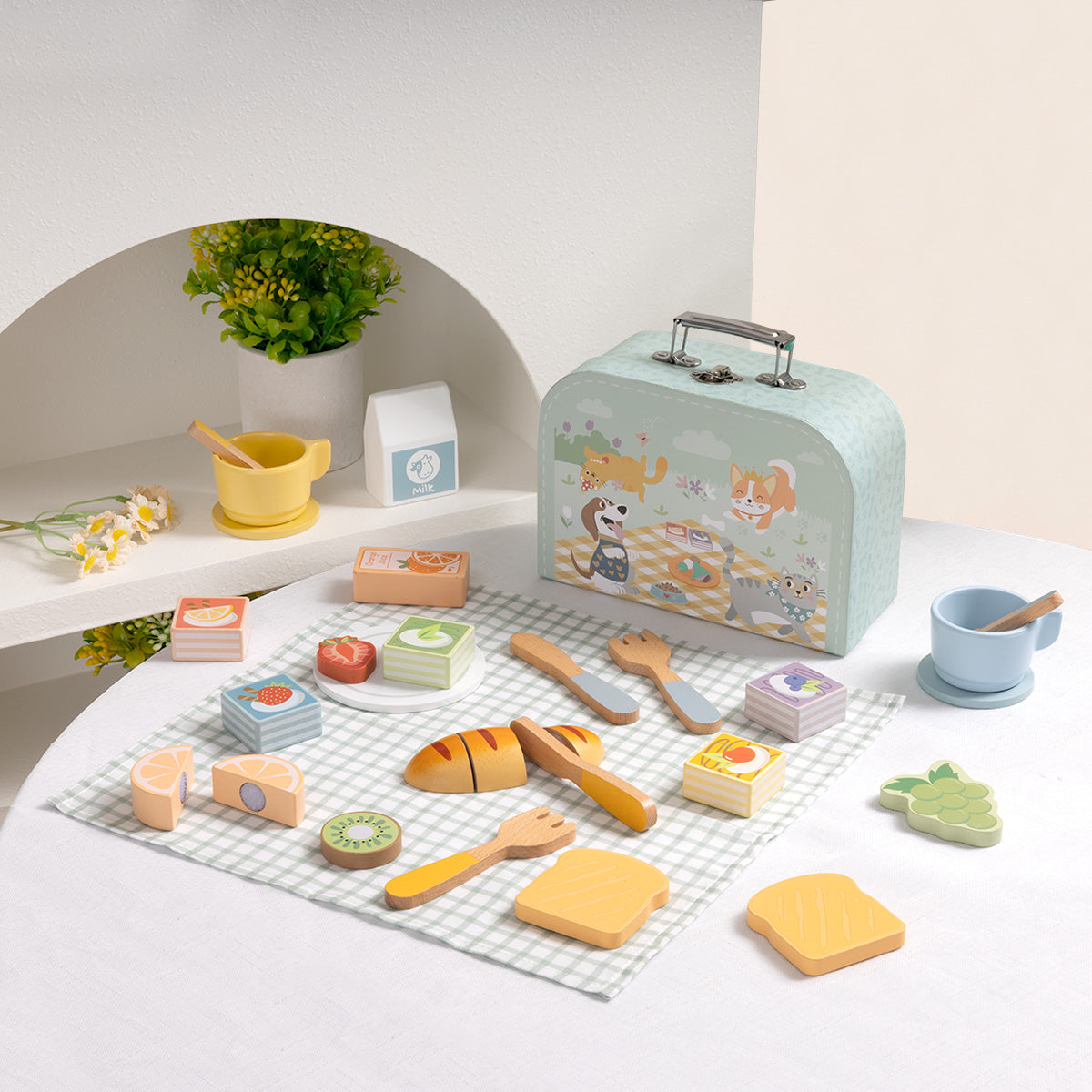 TOOKYTOY Picnic Basket Set---TP523
