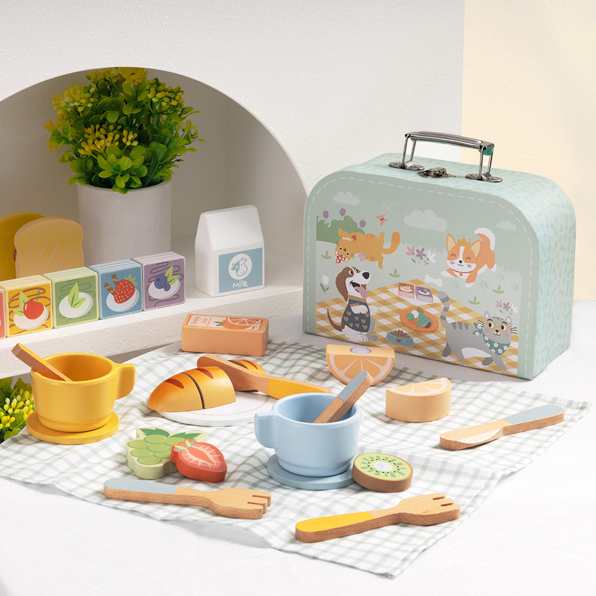 TOOKYTOY Picnic Basket Set---TP523