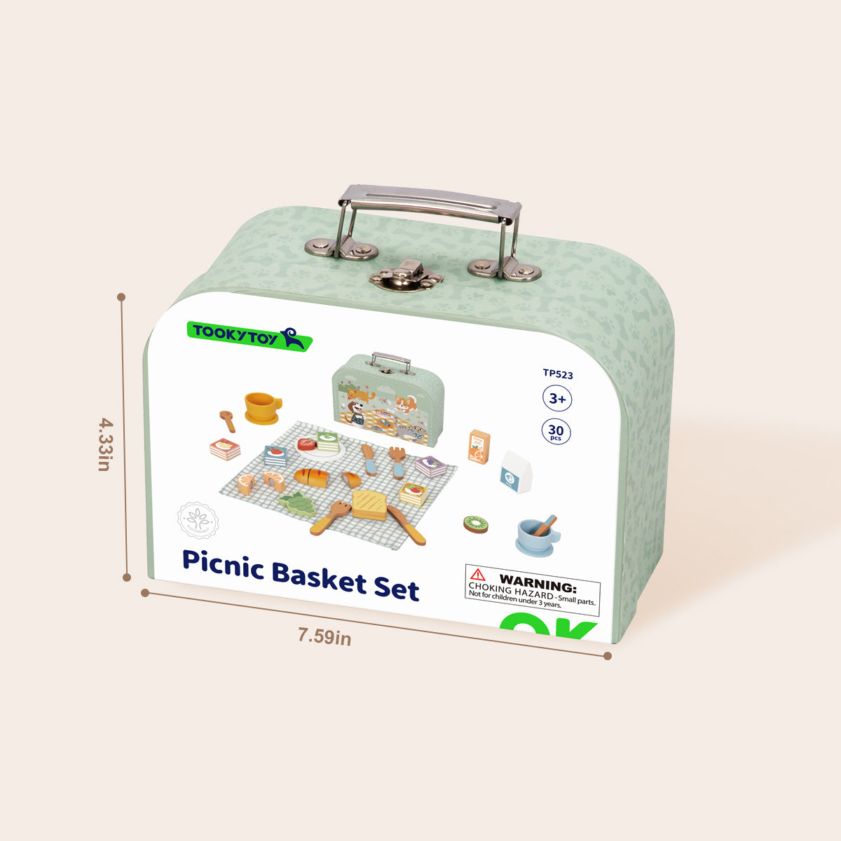 TOOKYTOY Picnic Basket Set---TP523