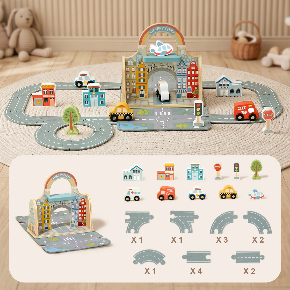 TOOKY TOY Felt City---TP536