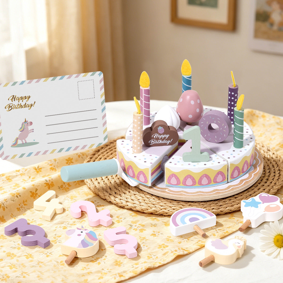 TOOKY TOY Birthday Cake Set---TP541