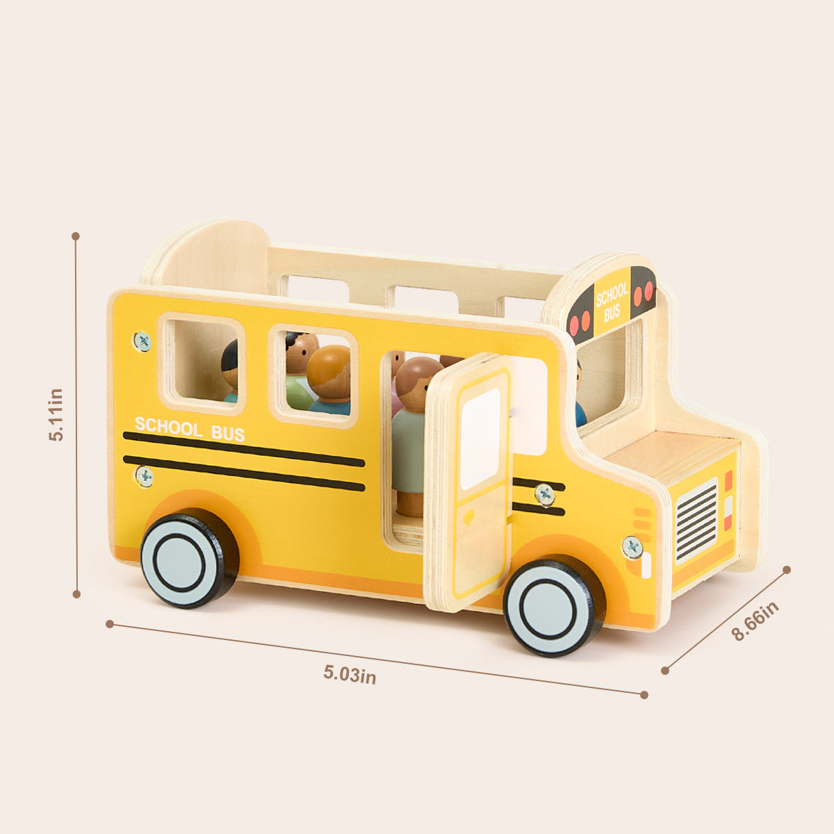 TOOKY TOY School Bus Set---TP562
