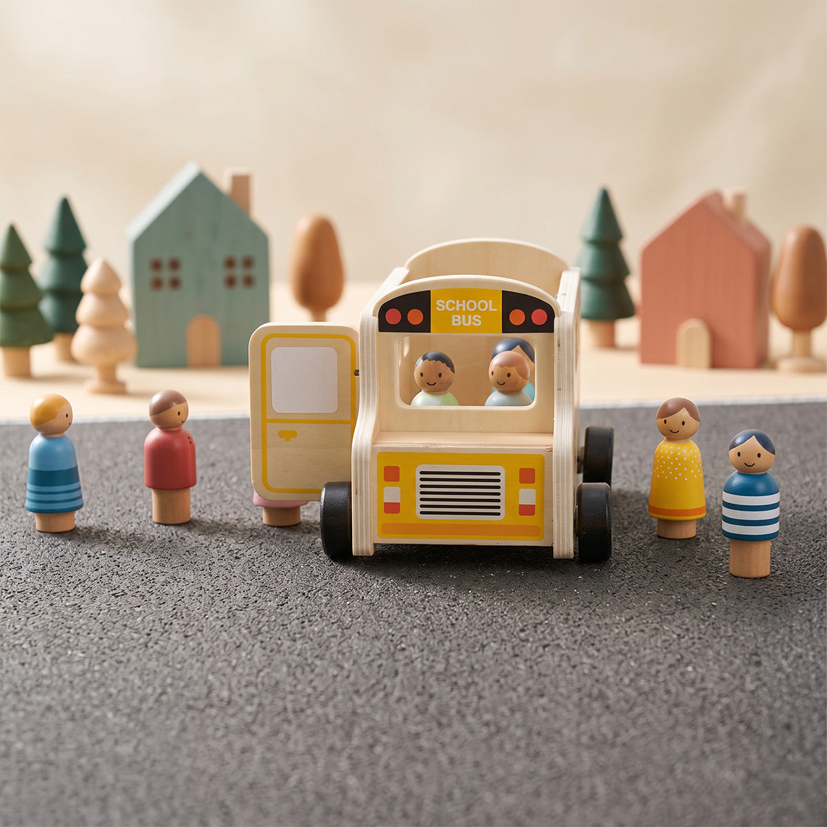 TOOKY TOY School Bus Set---TP562