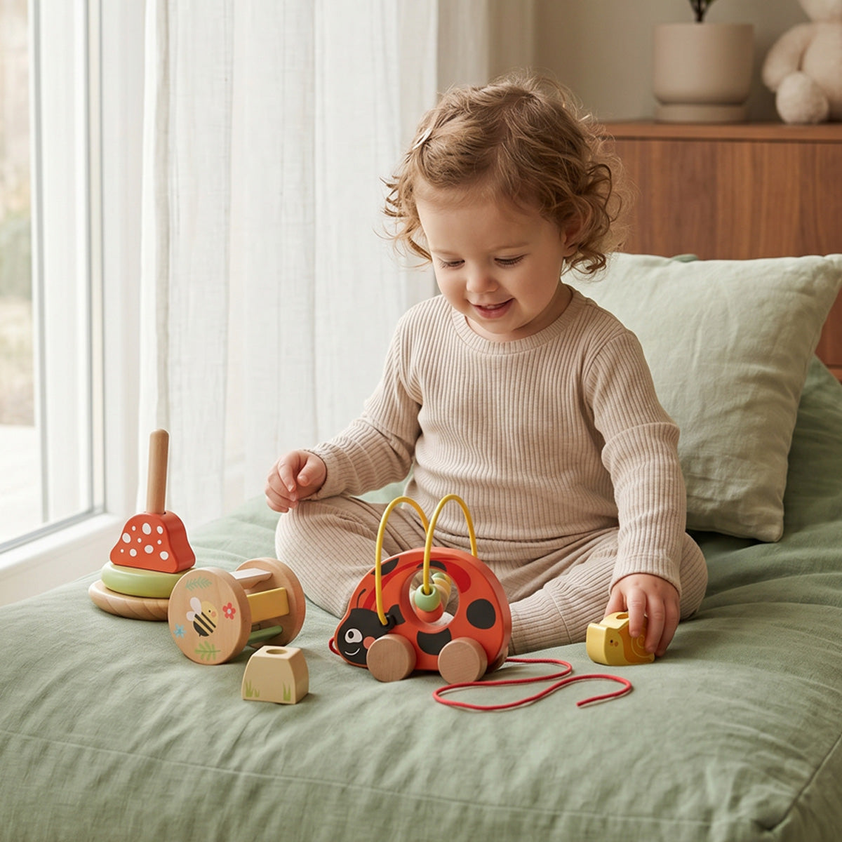 TOOKY TOY 3 in 1 Box - Ladybug---TP563