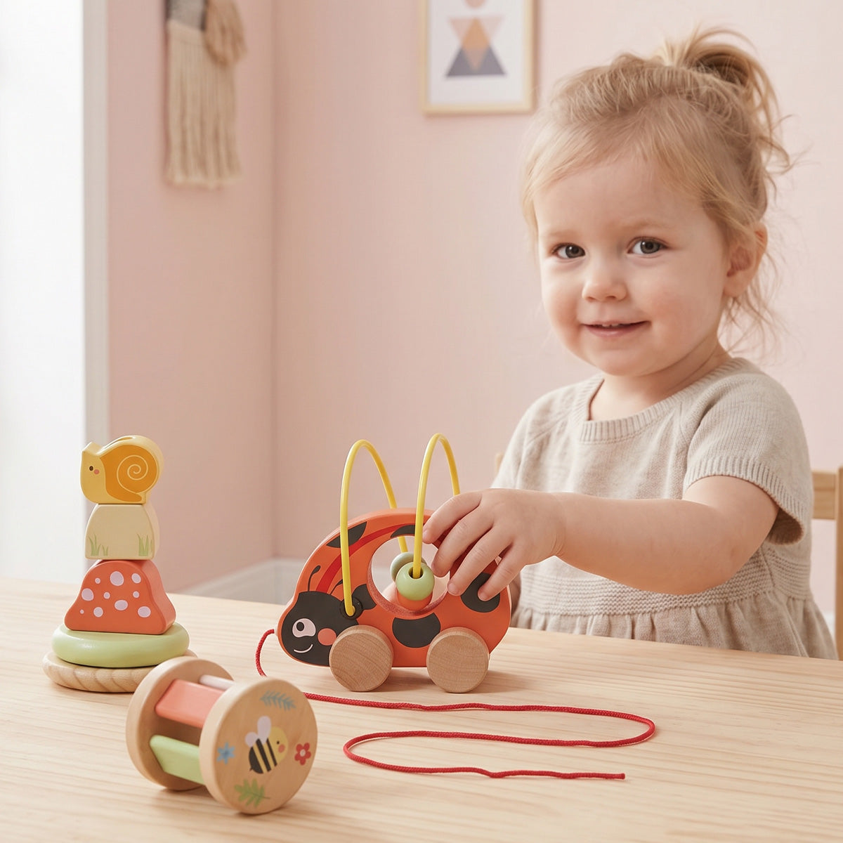 TOOKY TOY 3 in 1 Box - Ladybug---TP563