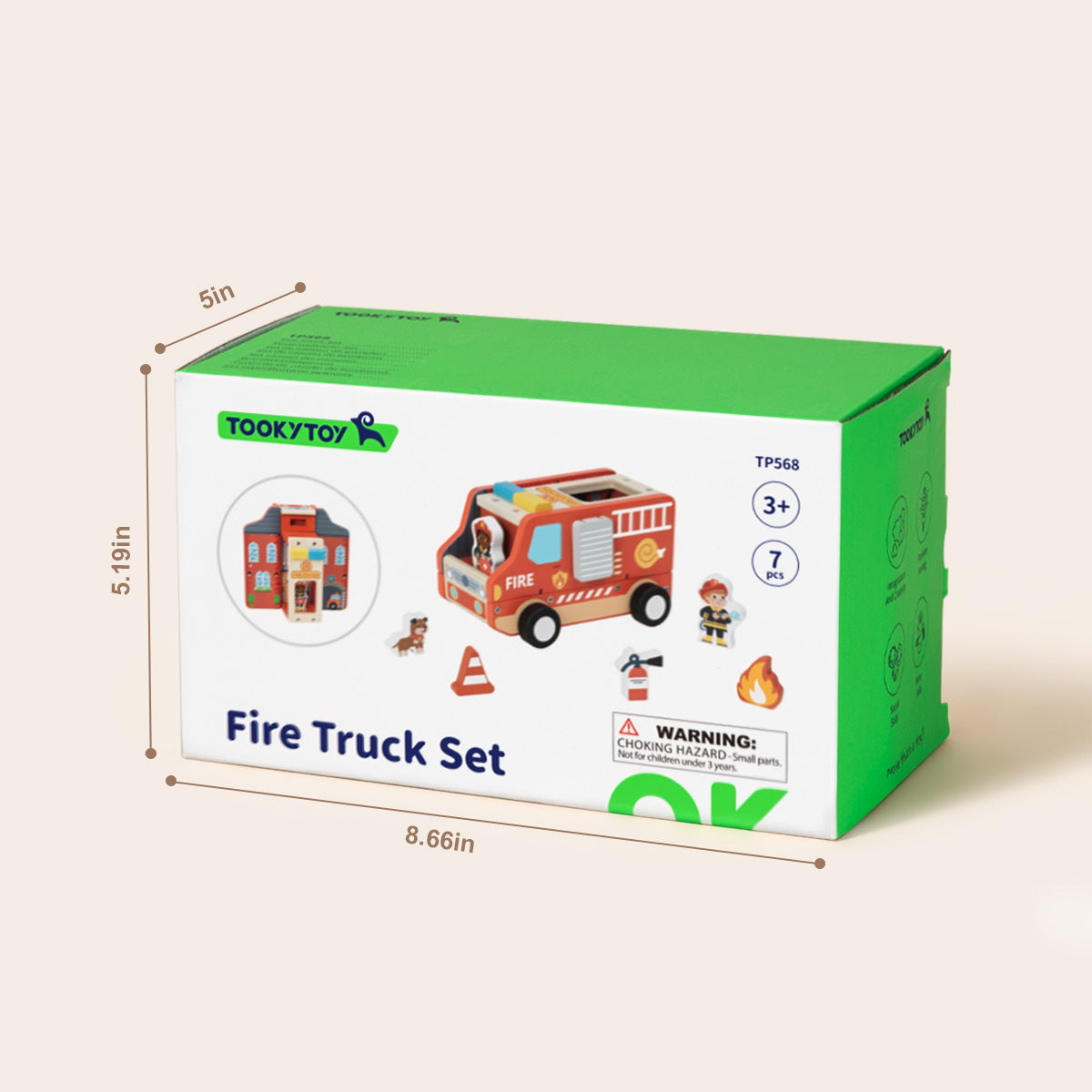 TOOKY TOY Fire Truck Set---TP568