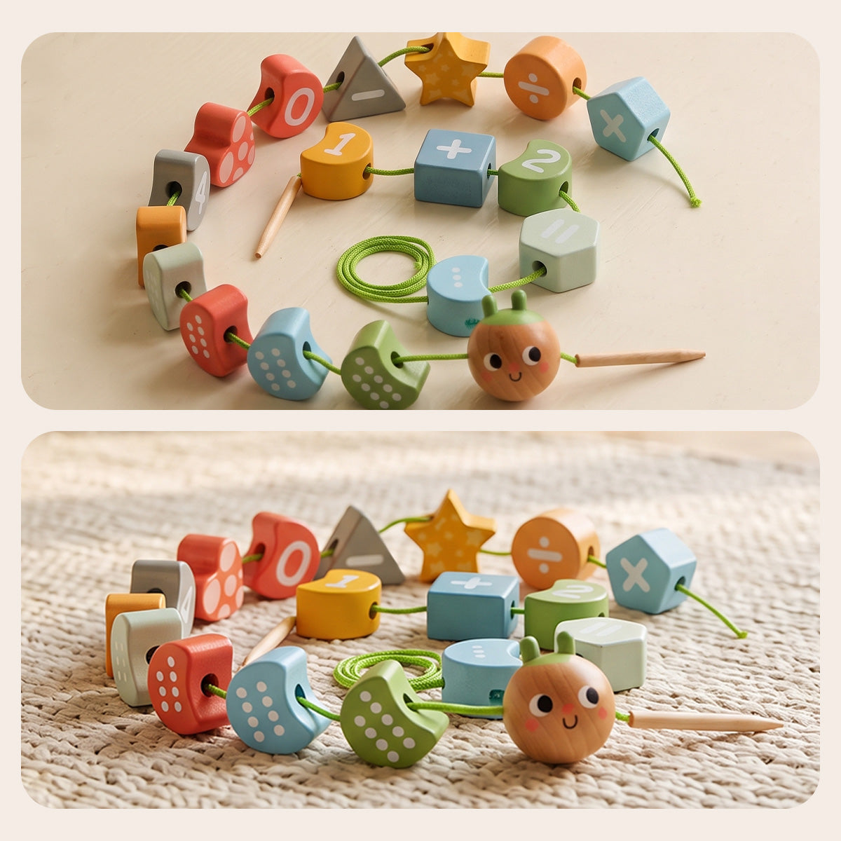 TOOKY TOY Lacing Caterpillar---TY875N