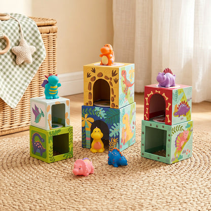 TOOKY TOY Nesting Boxes - Dinosaur---TF192