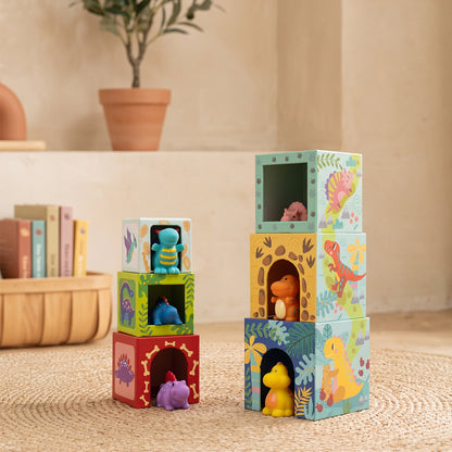 TOOKY TOY Nesting Boxes - Dinosaur---TF192