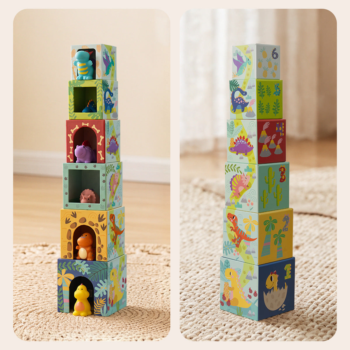 TOOKY TOY Nesting Boxes - Dinosaur---TF192