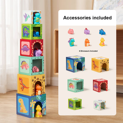 TOOKY TOY Nesting Boxes - Dinosaur---TF192