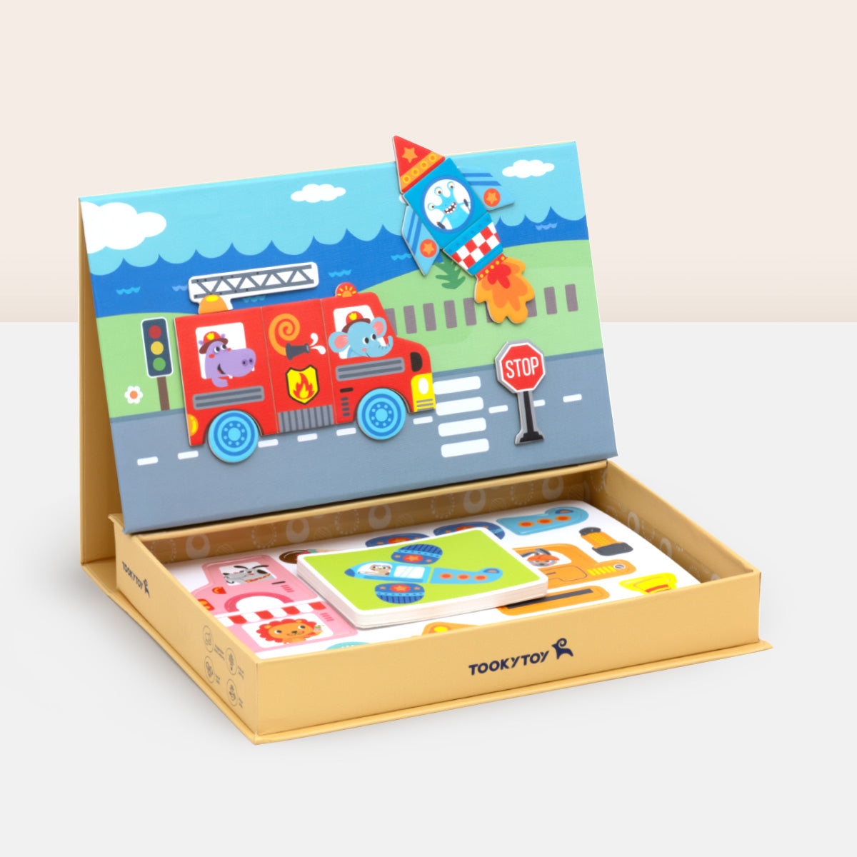 TOOKY TOY Magnetic Box-Transportation---TF618