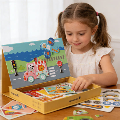 TOOKY TOY Magnetic Box-Transportation---TF618