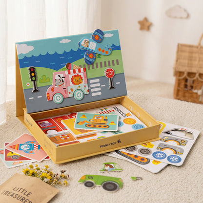 TOOKY TOY Magnetic Box-Transportation---TF618