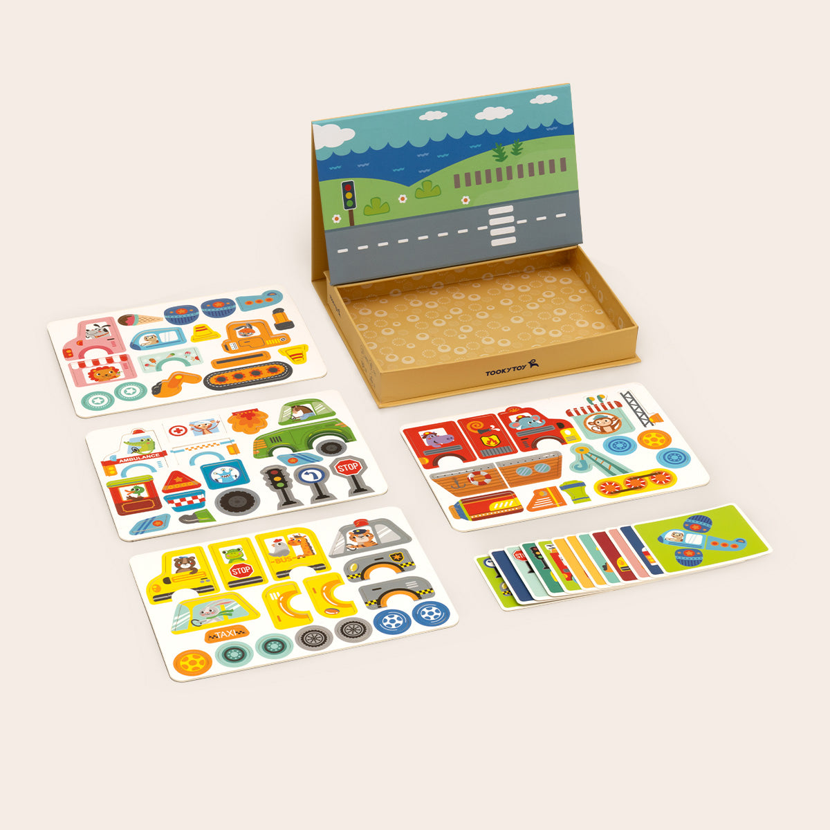 TOOKY TOY Magnetic Box-Transportation---TF618