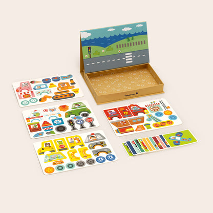 TOOKY TOY Magnetic Box-Transportation---TF618