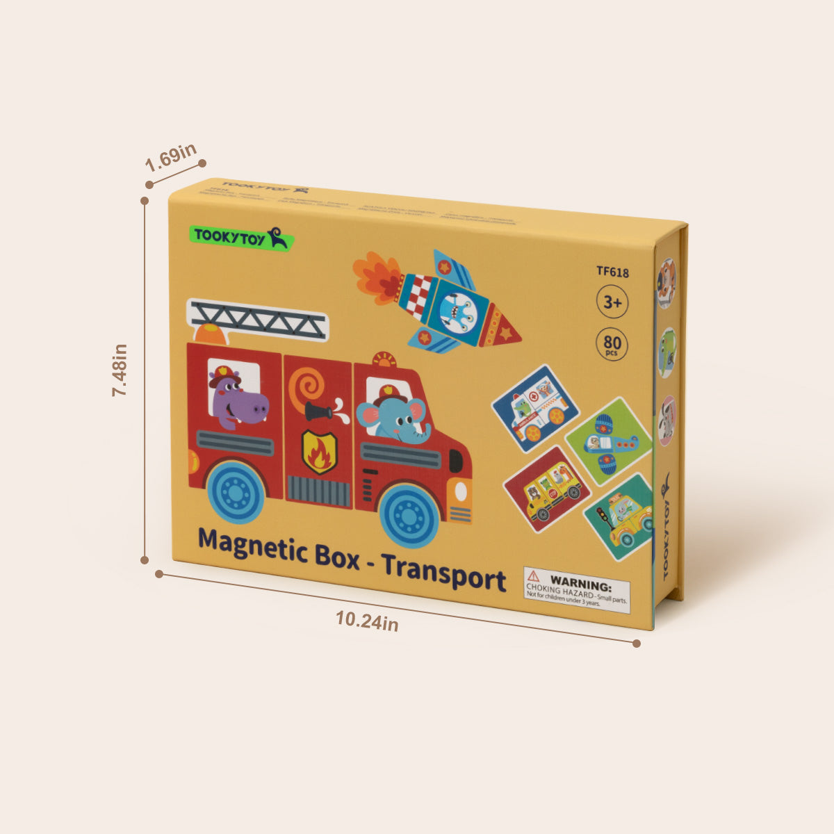 TOOKY TOY Magnetic Box-Transportation---TF618