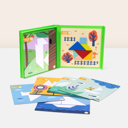 TOOKY TOY Magnetic Tangram Play---TF642
