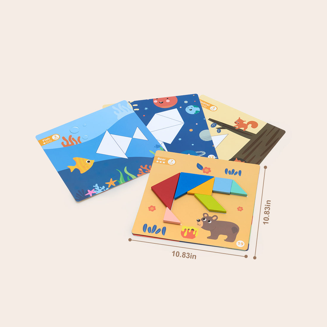 TOOKY TOY Magnetic Tangram Play---TF642