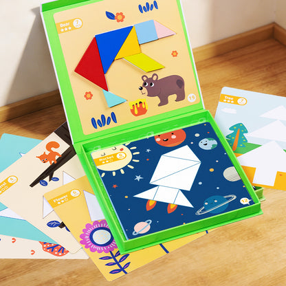 TOOKY TOY Magnetic Tangram Play---TF642