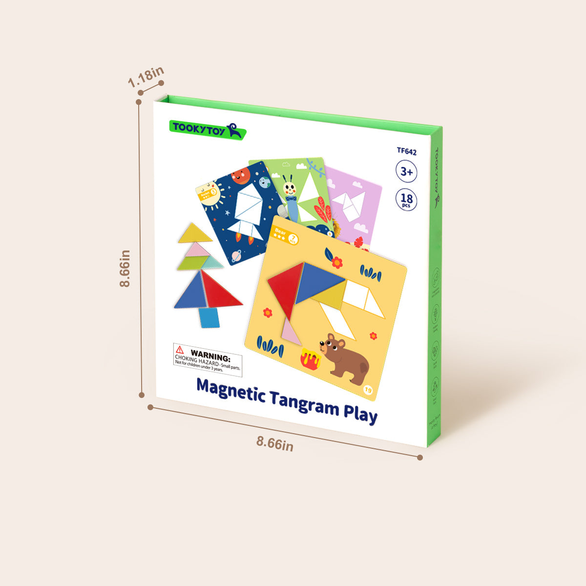 TOOKY TOY Magnetic Tangram Play---TF642