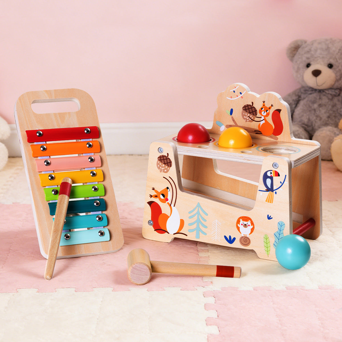 TOOKY TOY Pound &amp; Tap Bench---TF827