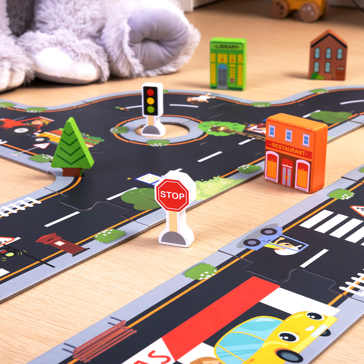 TOOKY TOY City Road Puzzle---TH103