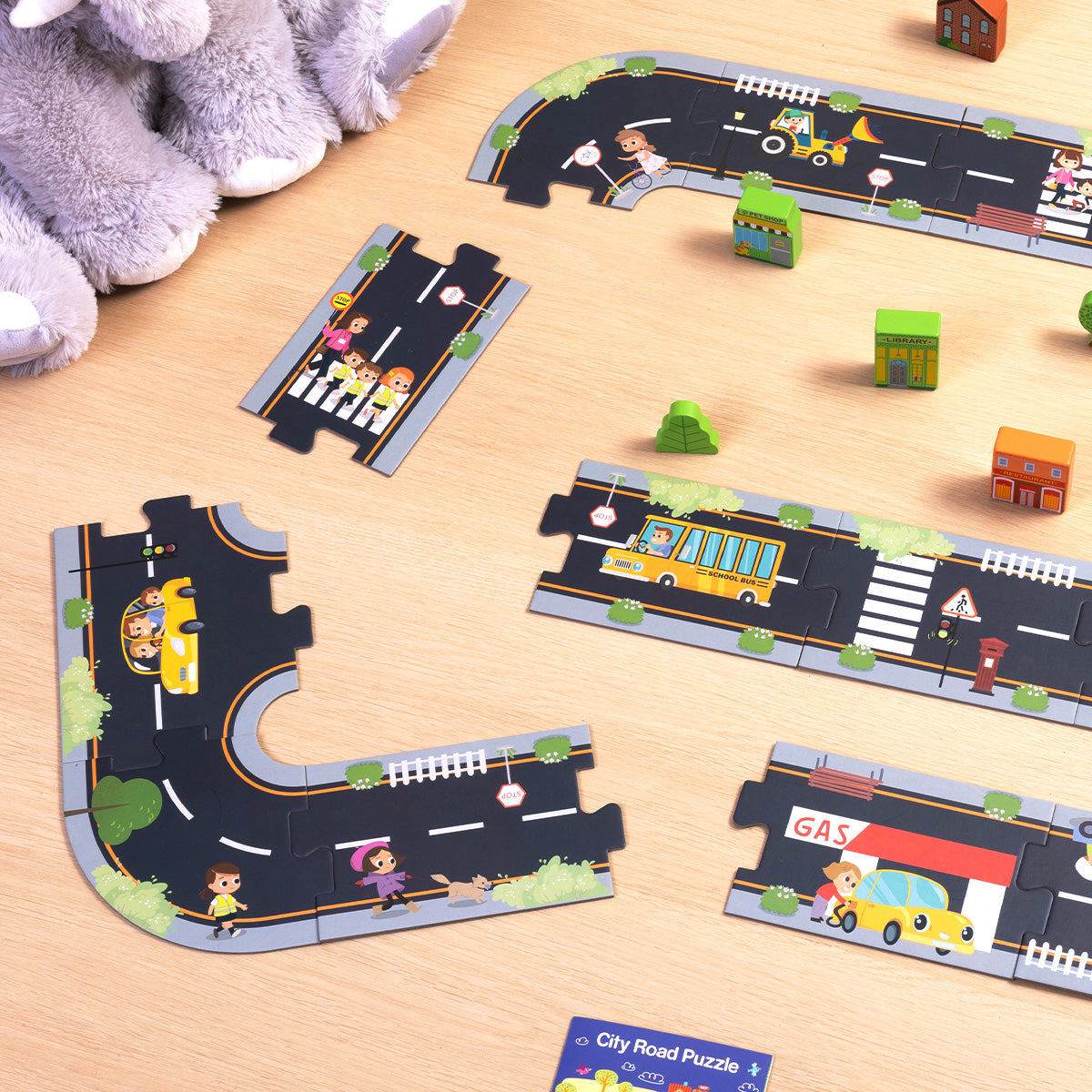 TOOKY TOY City Road Puzzle---TH103