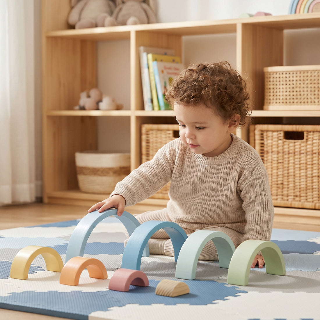 TOOKY TOY Rainbow Stacker---TH313N