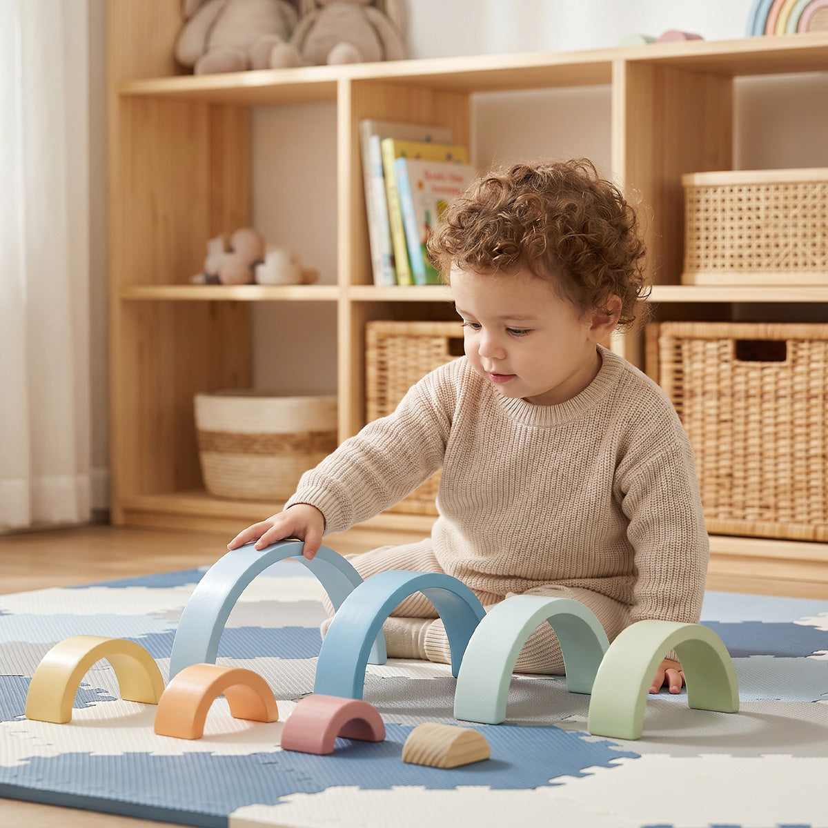 TOOKY TOY Rainbow Stacker---TH313N