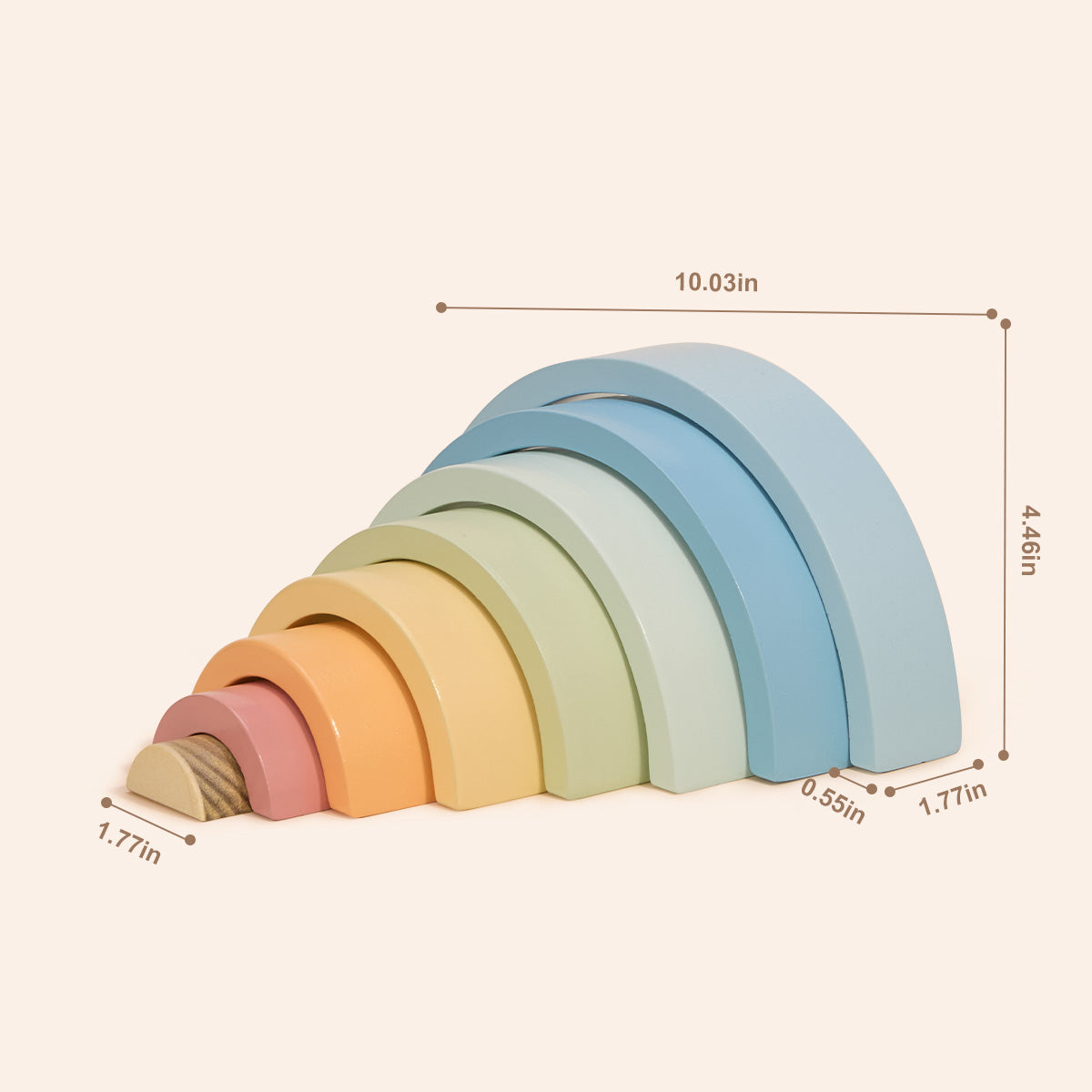 TOOKY TOY Rainbow Stacker---TH313N