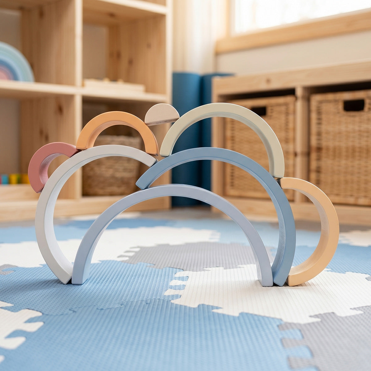 TOOKY TOY Rainbow Stacker---TH313N