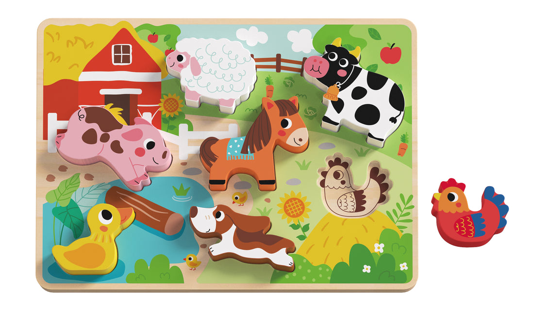 TOOKYTOY Chunky Puzzle - Farm---TH636B