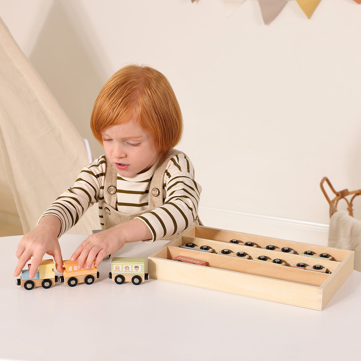 TOOKYTOY Wooden Train Set---TH647N – Tooky