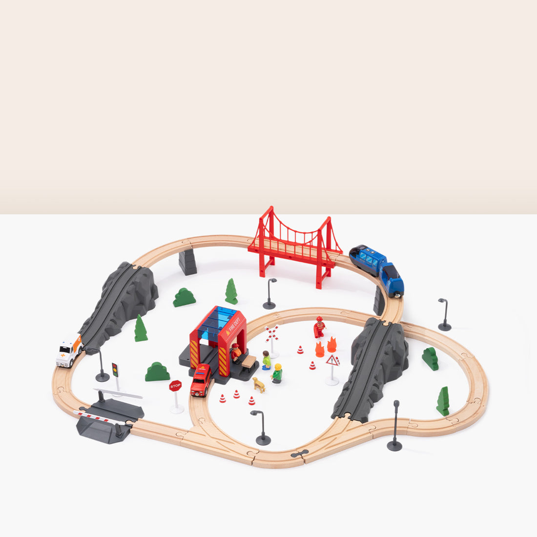 Fire Rescue Train Set---TH683