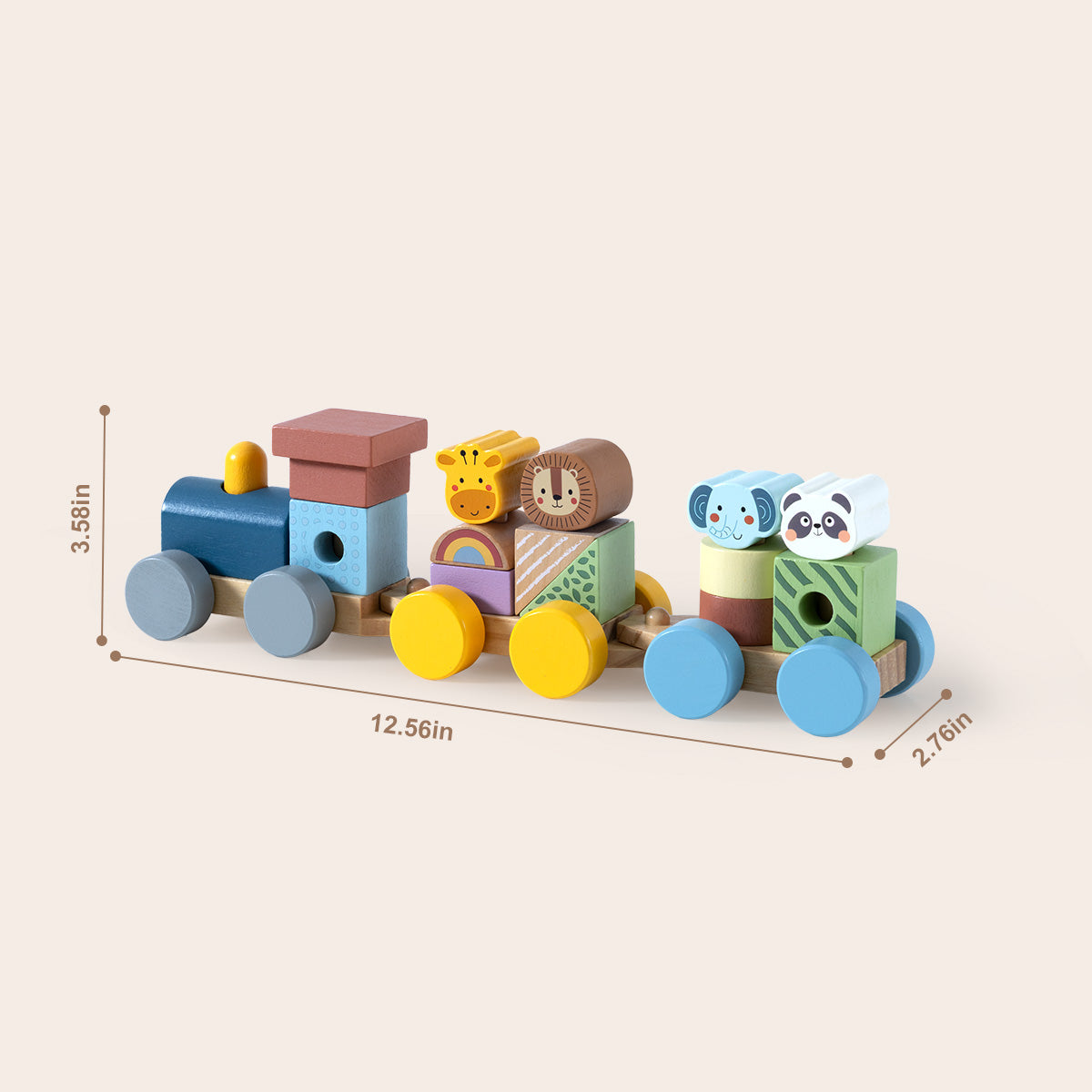 TOOKYTOY Stacking Train - Animals---TJ002