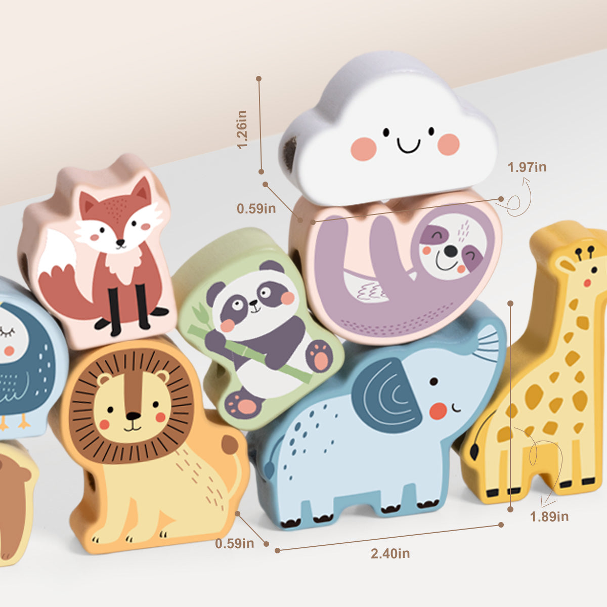 TOOKYTOY Lacing Animals---TJ003