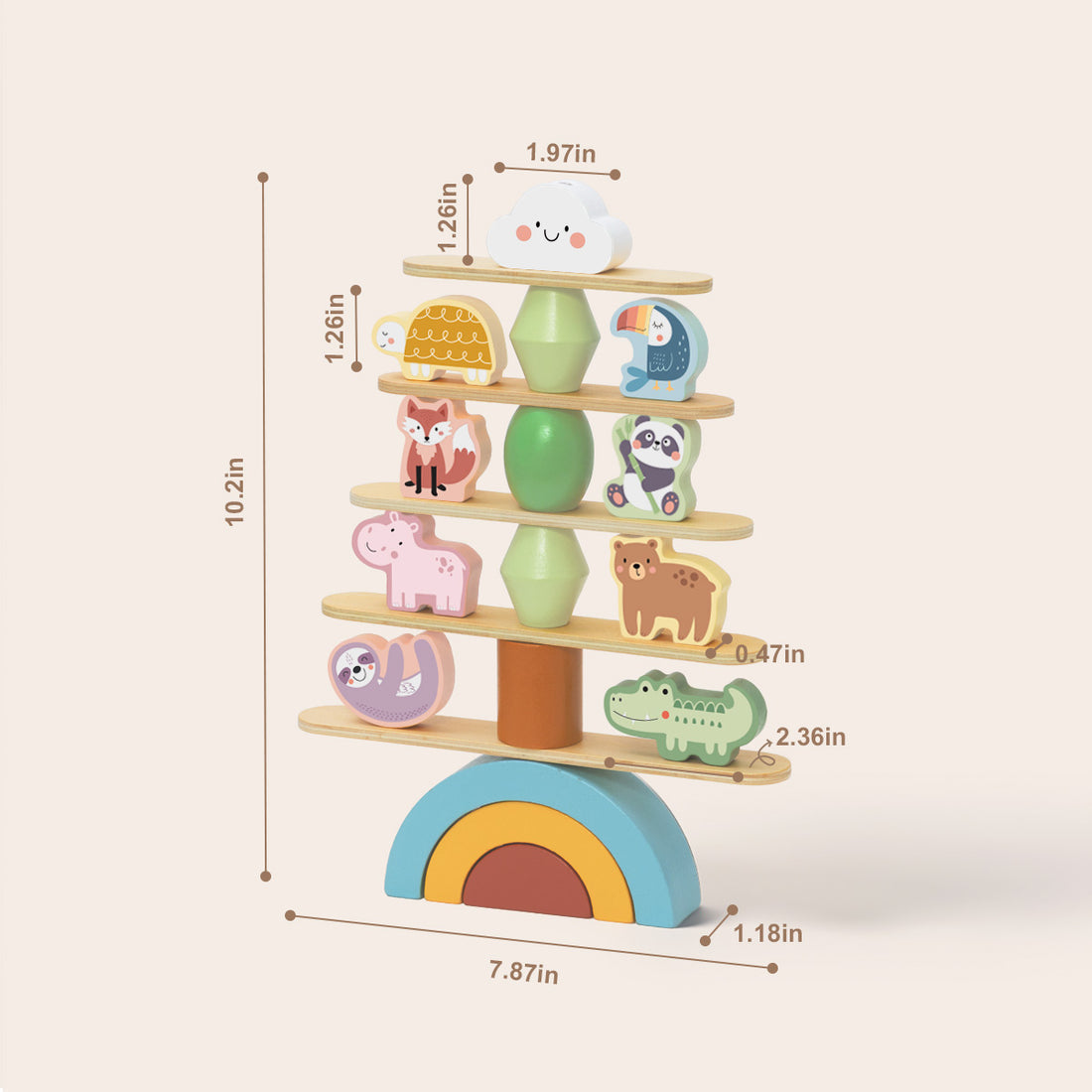 TOOKYTOY Stacking Animals---TJ004