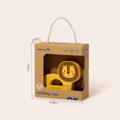 TOOKY TOY Pull Along - Lion---TJ008A