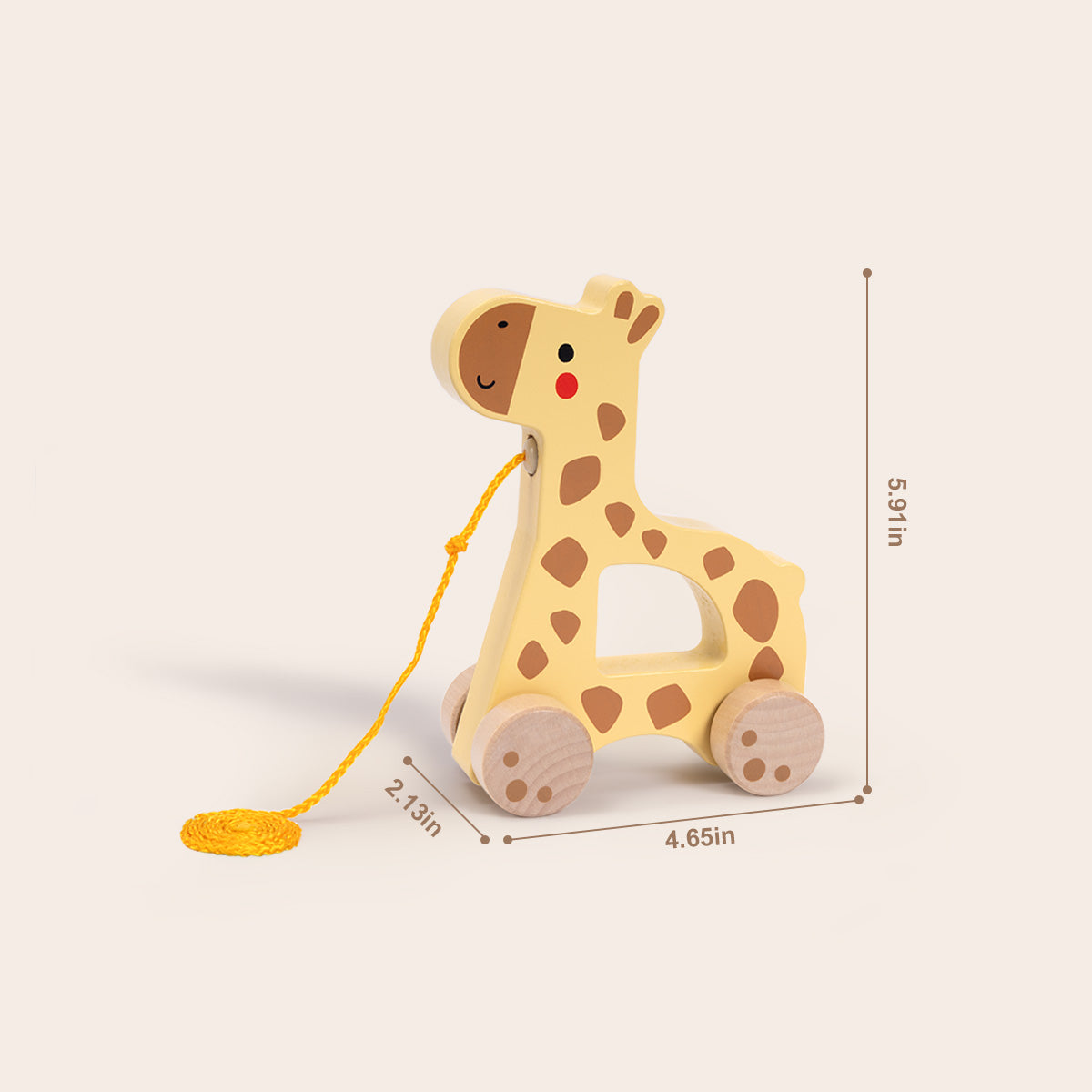 TOOKYTOY Pull Along - Giraffe---TJ009A