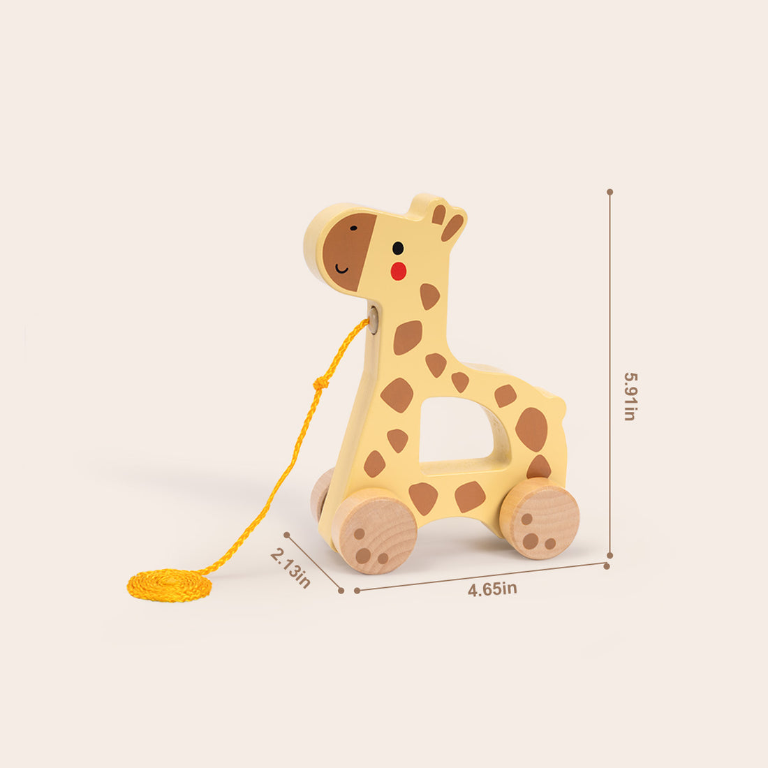 TOOKYTOY Pull Along - Giraffe---TJ009A