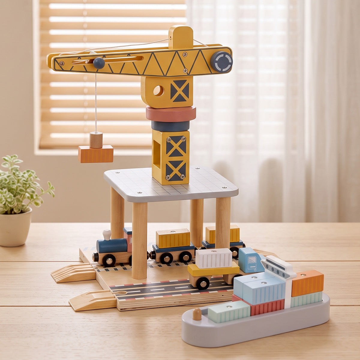 TOOKY TOY Port Crane Set---TJ192A