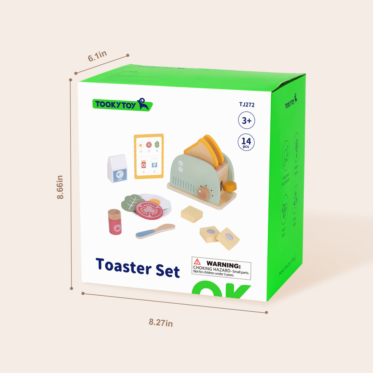 TOOKYTOY Toaster Set---TJ272