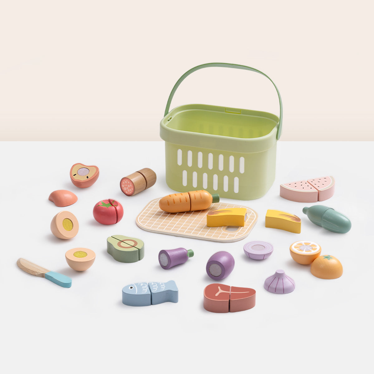 TOOKY TOY Cutting Food Set---TJ537N
