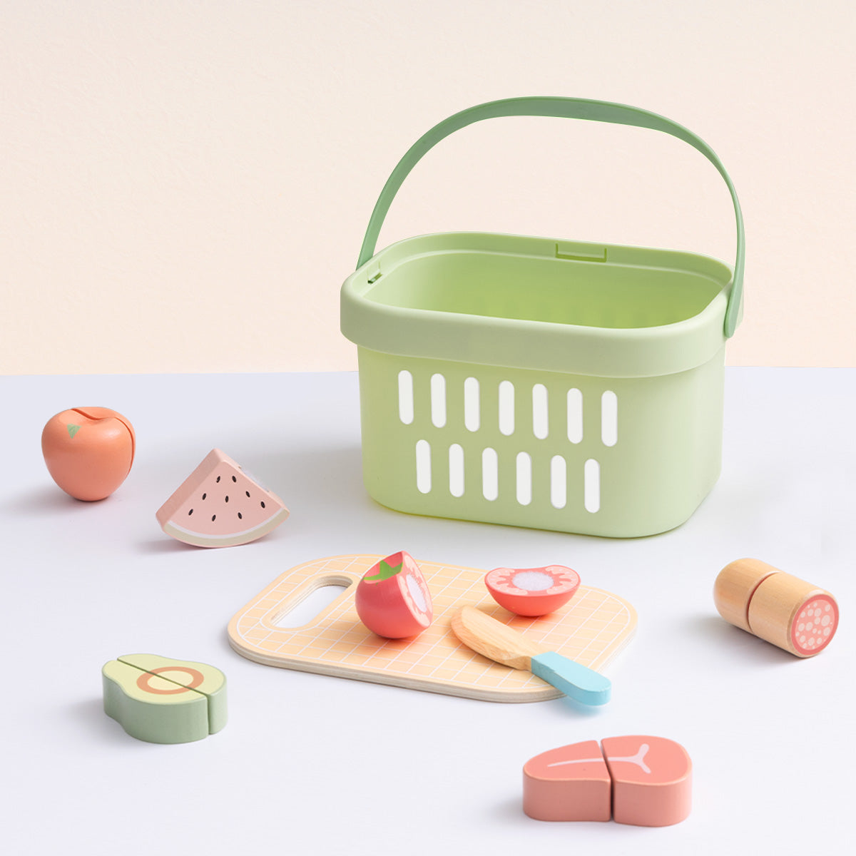 TOOKY TOY Cutting Food Set---TJ537N
