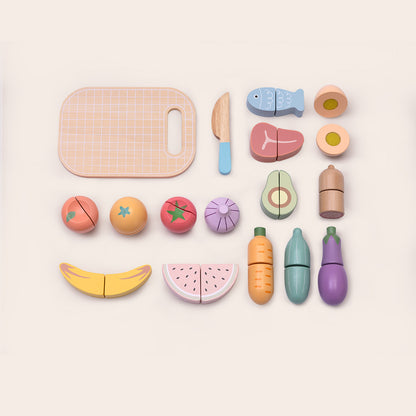 TOOKY TOY Cutting Food Set---TJ537N