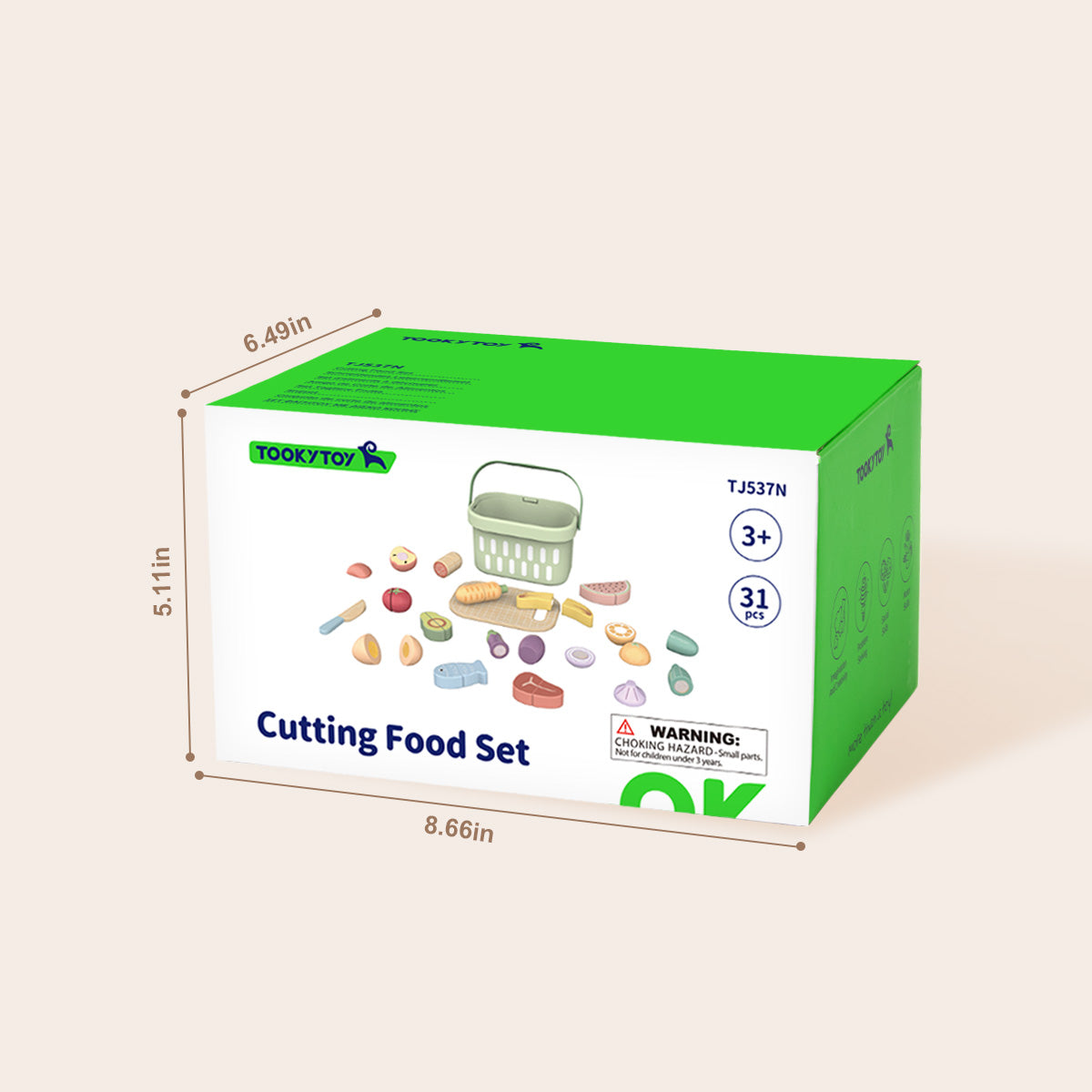 TOOKY TOY Cutting Food Set---TJ537N