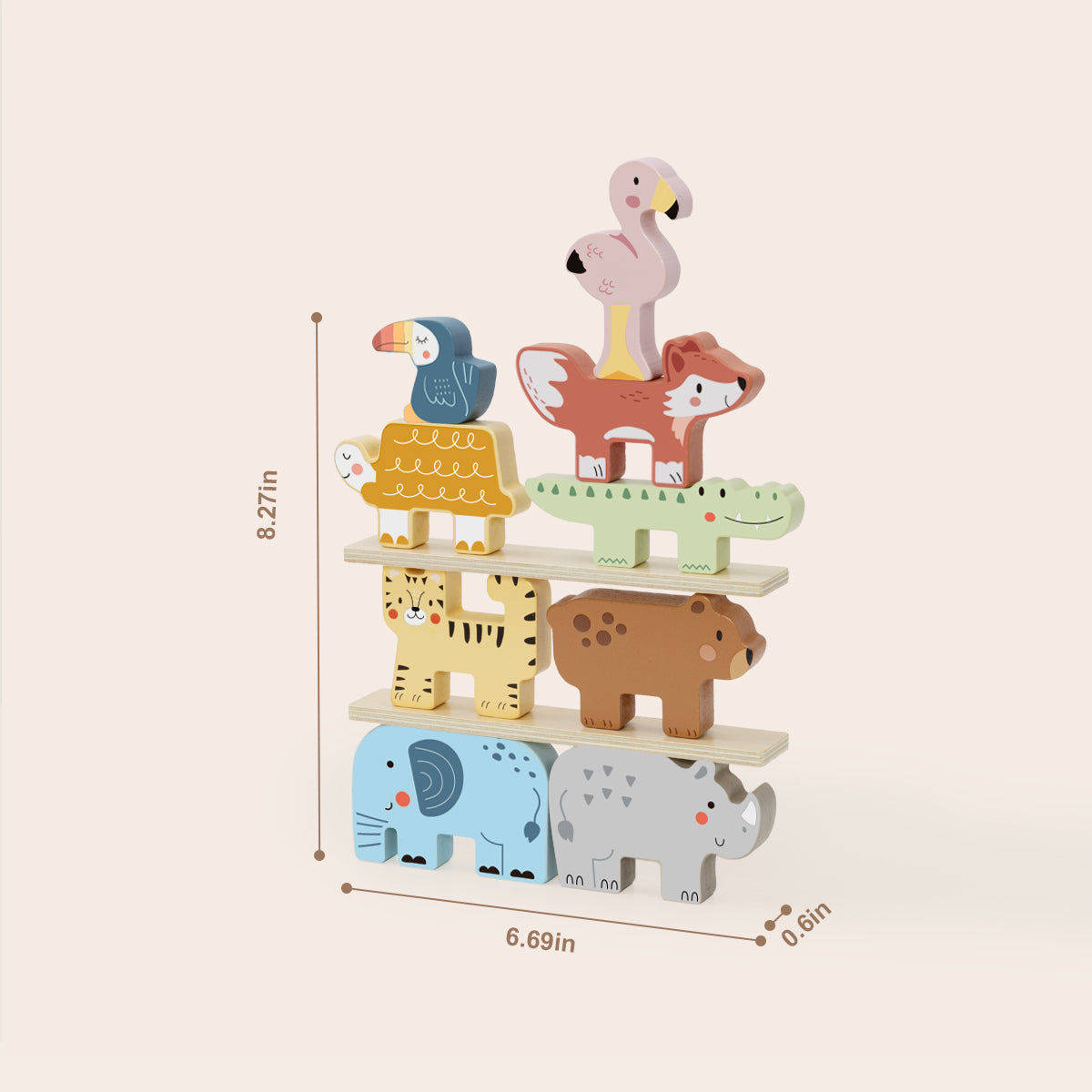 TOOKYTOY Stacking Animals---TK057N – Tooky